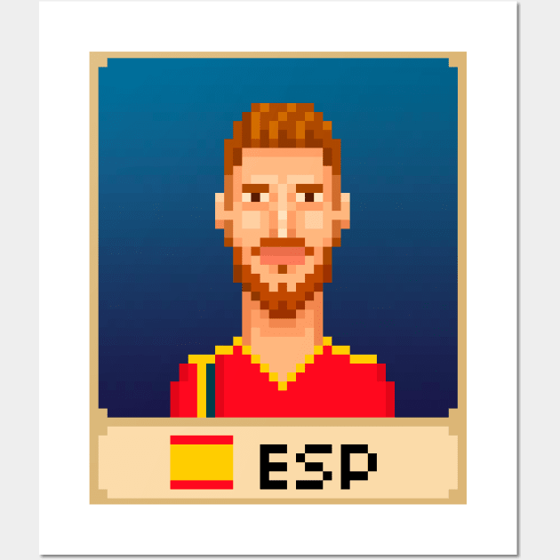 Sergio Ramos Wall Art by PixelFaces